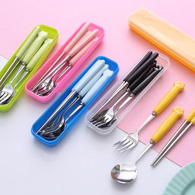 Meow Portable Spoon and Fork Set 4 Colors
