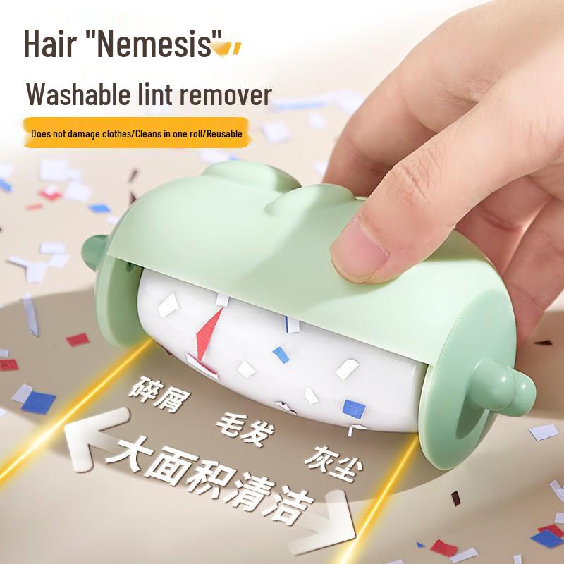 Little Fat Bear Portable Washable Lint Roller – Clothes and Hair Remover Artifact