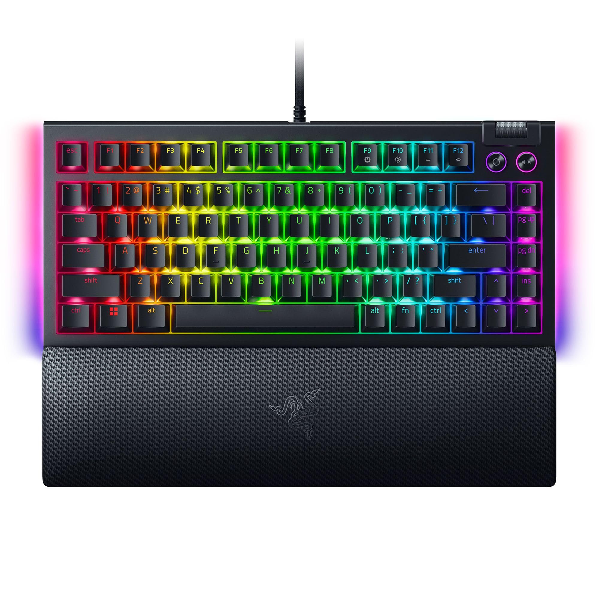

Razer BlackWidow V4 mechanical keyboard that allows you to replace key switches and customize the key feel you want Orange Tactile Mechanical Switch чорний