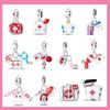 Eleganti Charms e Perline in Rame 100% Serie Professioni Medico Pittore Musicista Infermiere Adatti a Braccialetti Originali Gioielli Fai da Te