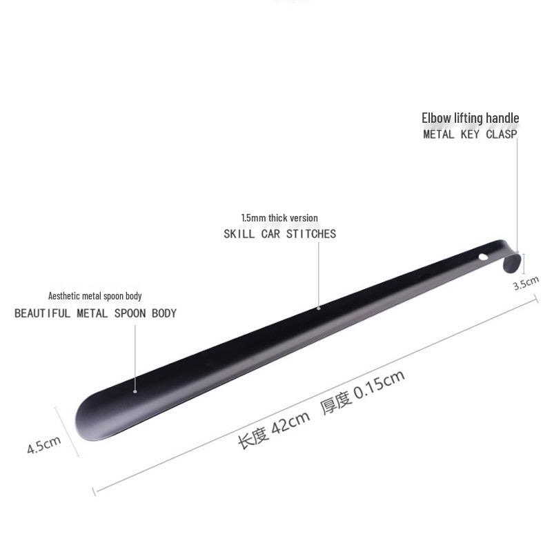 Kangbida 42cm Stainless Steel Shoehorn – Easy Shoe Lifter and Aid