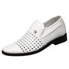 Letní pánské mokasíny Prodyšné pánské boty z PU kůže Měkká podrážka Pánská ležérní obuv Nazouvací Oxfordské boty Business