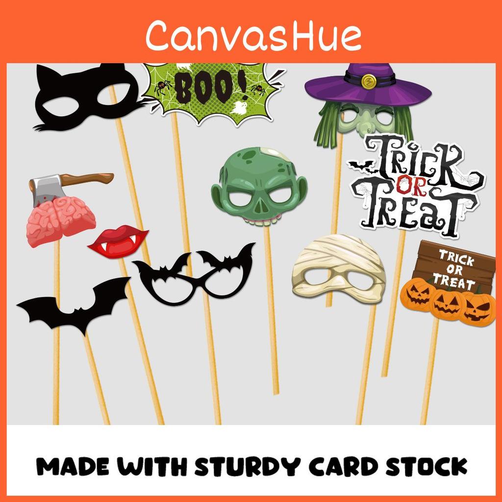 Halloween Fotoautomat Dekorationen 30 Stück Papier Requisiten Für Party Atmosphäre