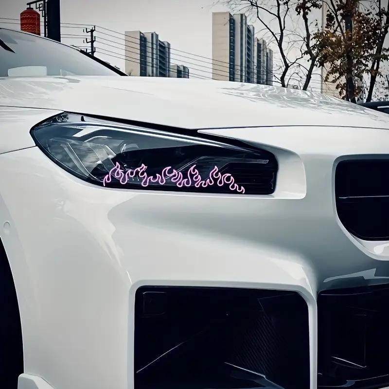 1Pcs Flame Decal Sticker For Car, Laptop, Dashboard, Mirror - Gift, Mirror Decoration | Vibrant Flame Design