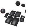 YX 6 Pcs/set Plastic Non-slip Protective Gear Knee Pads for Adult Kids Skateboard Roller Skating Scooter