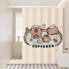 LIEI Capybara Cartoon Shower Curtain