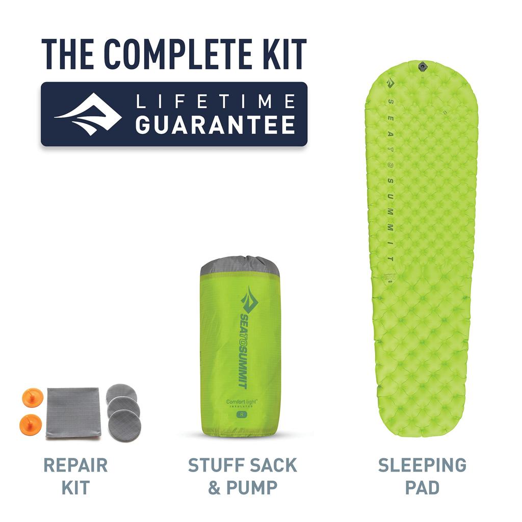 Sea To Summit Comfort Light Insulated Sleeping Pad for Backpacking and Camping Regular (72 X 21.5 X 2.5 Inches)