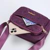 Women Casual Shoulder Bag Multi Pocket Oxford Crossbody Fashion Handbag for Shopping and Commuting
