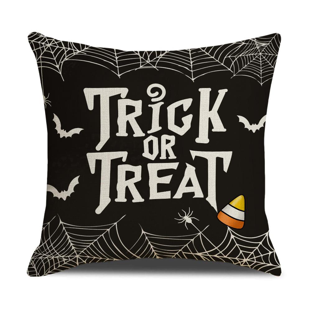 New Halloween Pillowcase Funny Pumpkin Ghost Horror Cushion Sofa Pillow