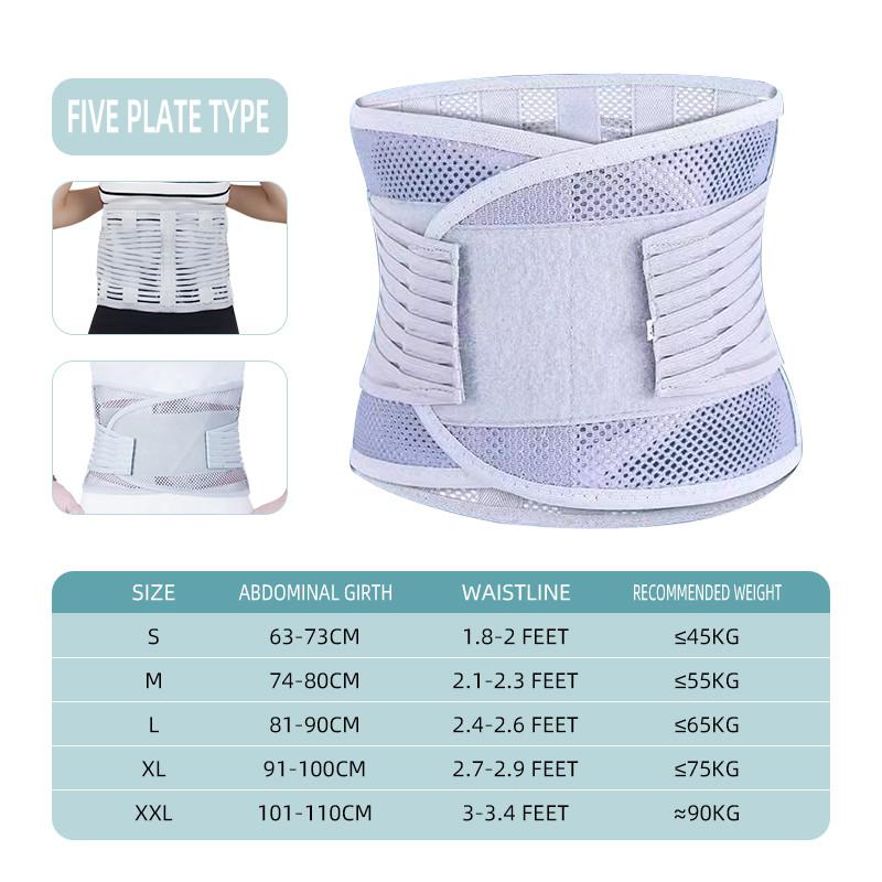 Adjustable Comfortable Orthopedic Medical Belts Back Brace Lumbar Support with Steel Support