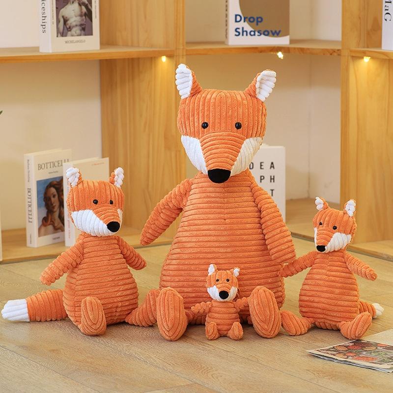 Cute Orange Fox Plush Toy For Girls Perfect Birthday Gift Soft And Huggable 15cm/33cm/42cm/65cm