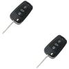 3 Button Flip Key Shell for Hyundai i10 i20 i30 ix20 ix35 Elantra Veloster Tucson and Kia Rio Ceed Picanto Sportage Sorento No Electronics