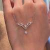 Light Luxury Exquisite Angel Wing Necklace, Women's High-end Feeling, Wing Temperament, Collarbone Chain Trend
