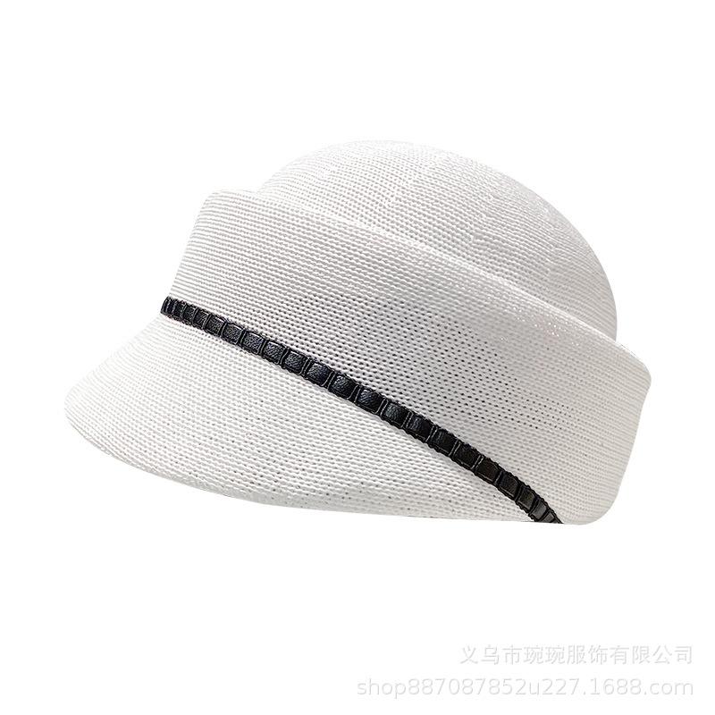 New woven summer cap children's fashion riding shade equestrian hat versatile knitted sun hat