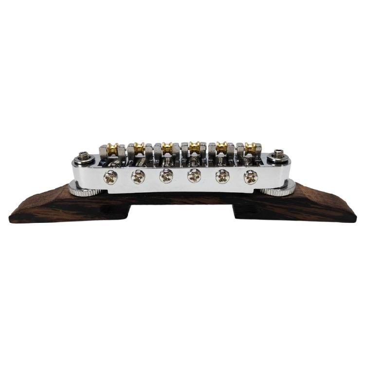Guitar Bridge Tailpiece with Golden Roller Saddles Adjustable Archtop Guitar Bridge Electric Guitar Accessories