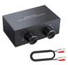 Audio 4 Outputs 4 Bidirectional RCA Stereo Audio No Power Supply Compatible with CD DVD Stereo Selector, Inputs/2 / Outputs/2 Inputs,