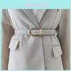 Leather Womens Belt With Pin Buckle For Casual Office Wear