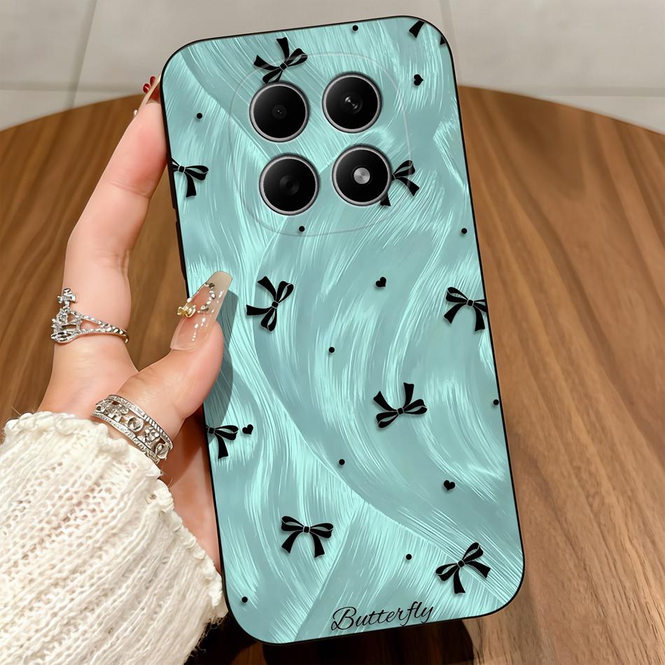 Cute Cats Cover For Poco M8 Pro 5G Phone Case Soft Protective Black Funda For Poco M 8 M8Pro Untra Thin Durable Back Covers Capa