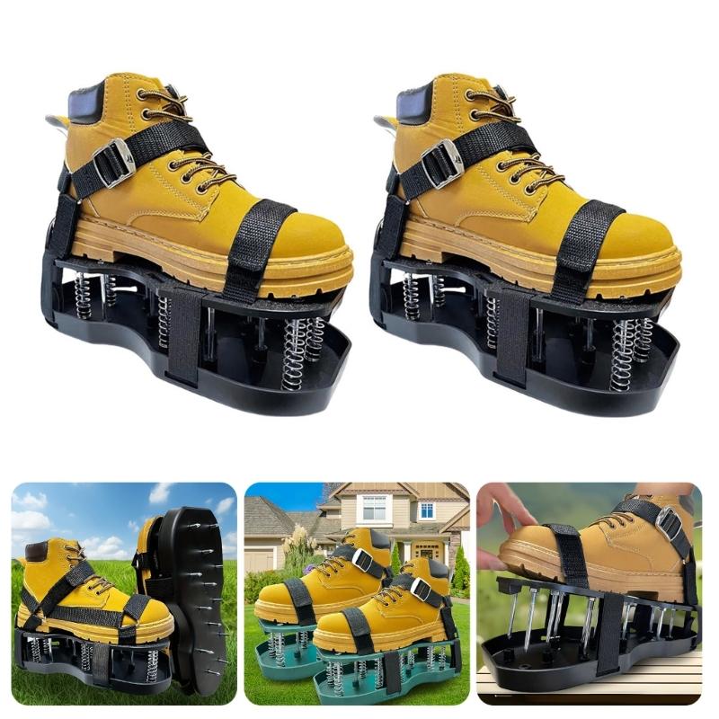 Spikes Shoes for Epoxy Flooring Epoxy Shoes Spikes with Bottom Spiked Shoes Epoxy Floor Coating Fully Assembled