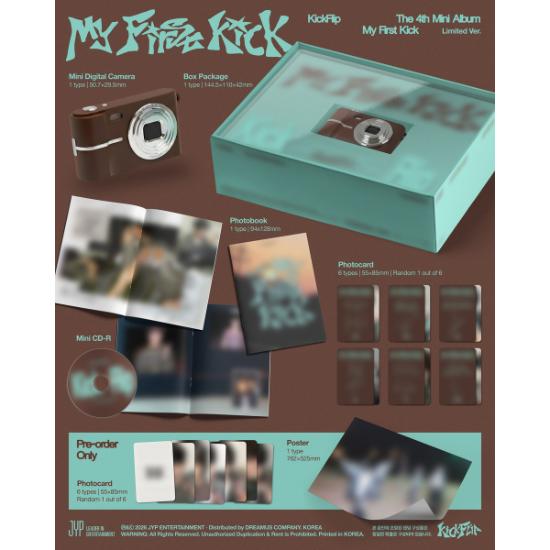 Limited Ver KickFlip 4th Mini Album My First Kick