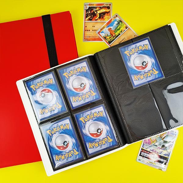 BoardM A5 4-Taschen 160-Karten-Aufbewahrungsalbum für Pokemon, Yu-Gi-Oh, Panini Karten