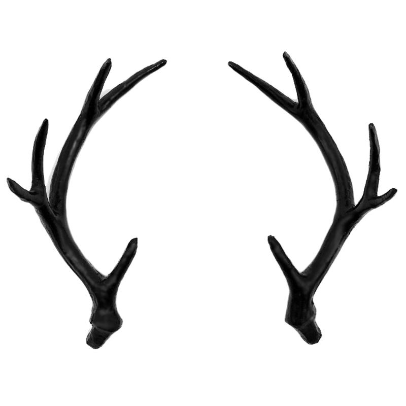 Deer Horn Headdress for Creative Antlers Headwear Halloween Decor Novelty Hair P Medium 18CM