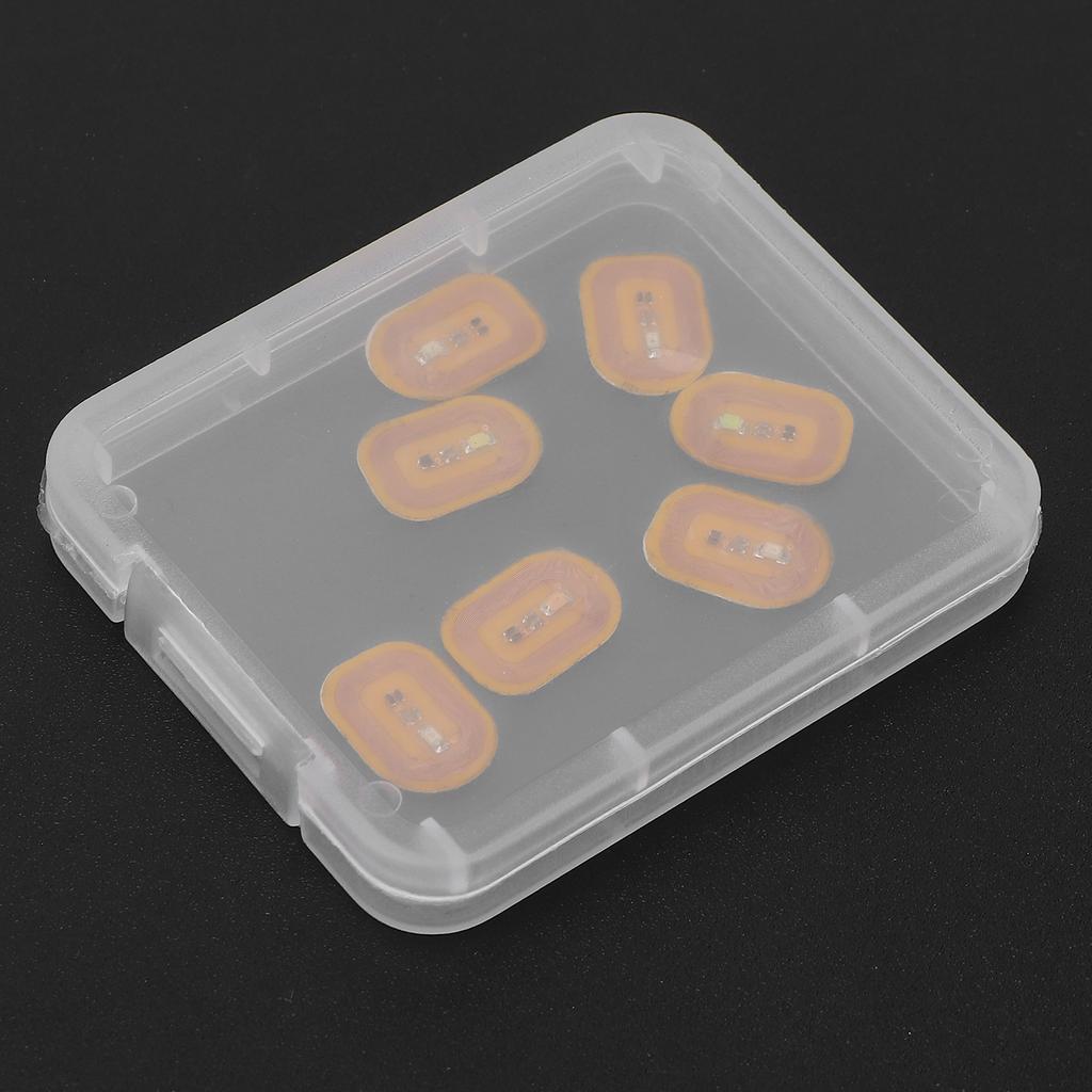 7 stücke NFC Beleuchtung Nail art Aufkleber Verschiedene Farben Selbstklebende Intelligente Nagel Aufkleber