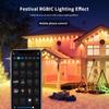 Smart Bluetooth Neon Strip Outdoor Wall Light - Color-Changing PVC Atmosphere Lighting