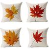 All Smiles Fall Throw Pillow Covers 18x18 Set of 4 Decorative Thanksgiving Autumn Kitchen Home Decor Cushion for Porch Couch,Outside Outdoor Harvest