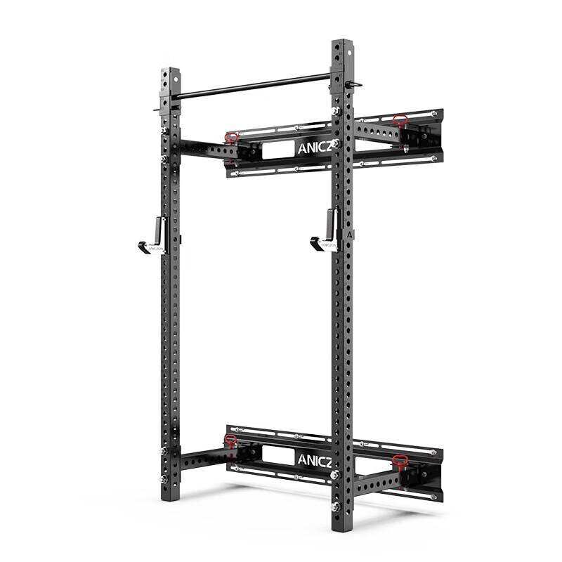EM Wall-Mounted Folding Squat Rack Integrated Trainer
