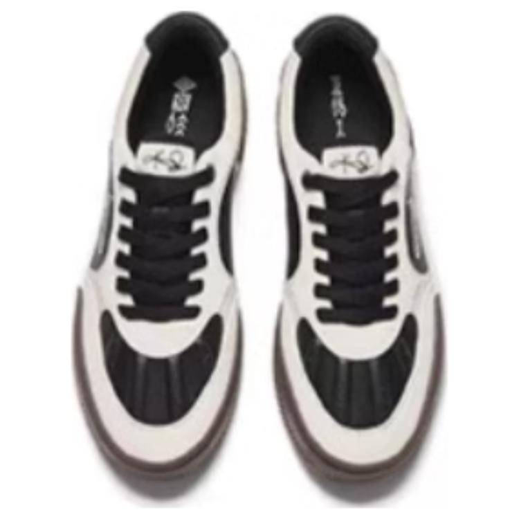 New Anta Owen Hélà TRIBE Slip Resistant, Abrasion Resistant, Lightweight Low Top Casual Shoes Men's Beige Black 112511801-4