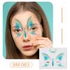 Ruikalong June 1st Kids' Waterproof Face & Forehead Cartoon Tattoo Stickers for Face Painting