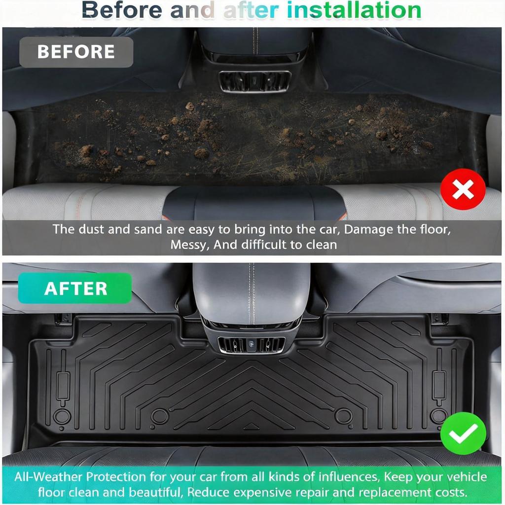 BYD Song Plus DMI 2024-2026 TPE Floor Mats Full Cover All Weather Waterproof Non Slip Car Floor Liners Custom Fit Interior Acces