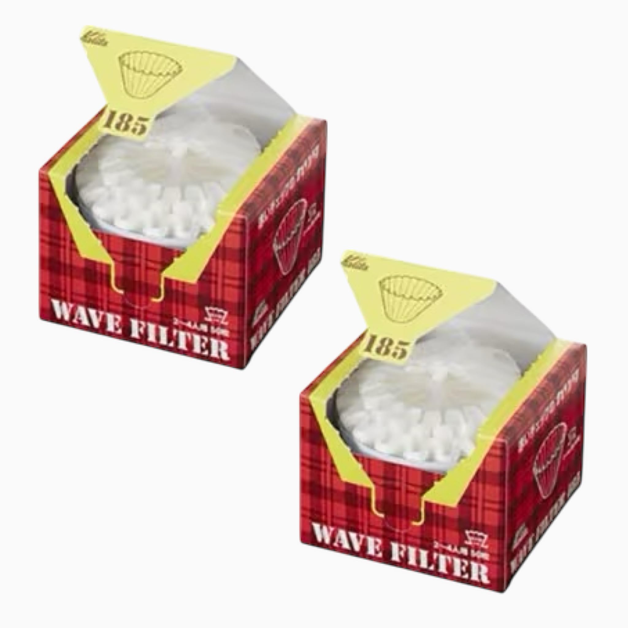 

Дриппер для кофейных фильтров Kalita 50P на 50 человек [Набор 2] KWF-185 Волнообразный (Для 2-4 (KWF-185 штук)) белый