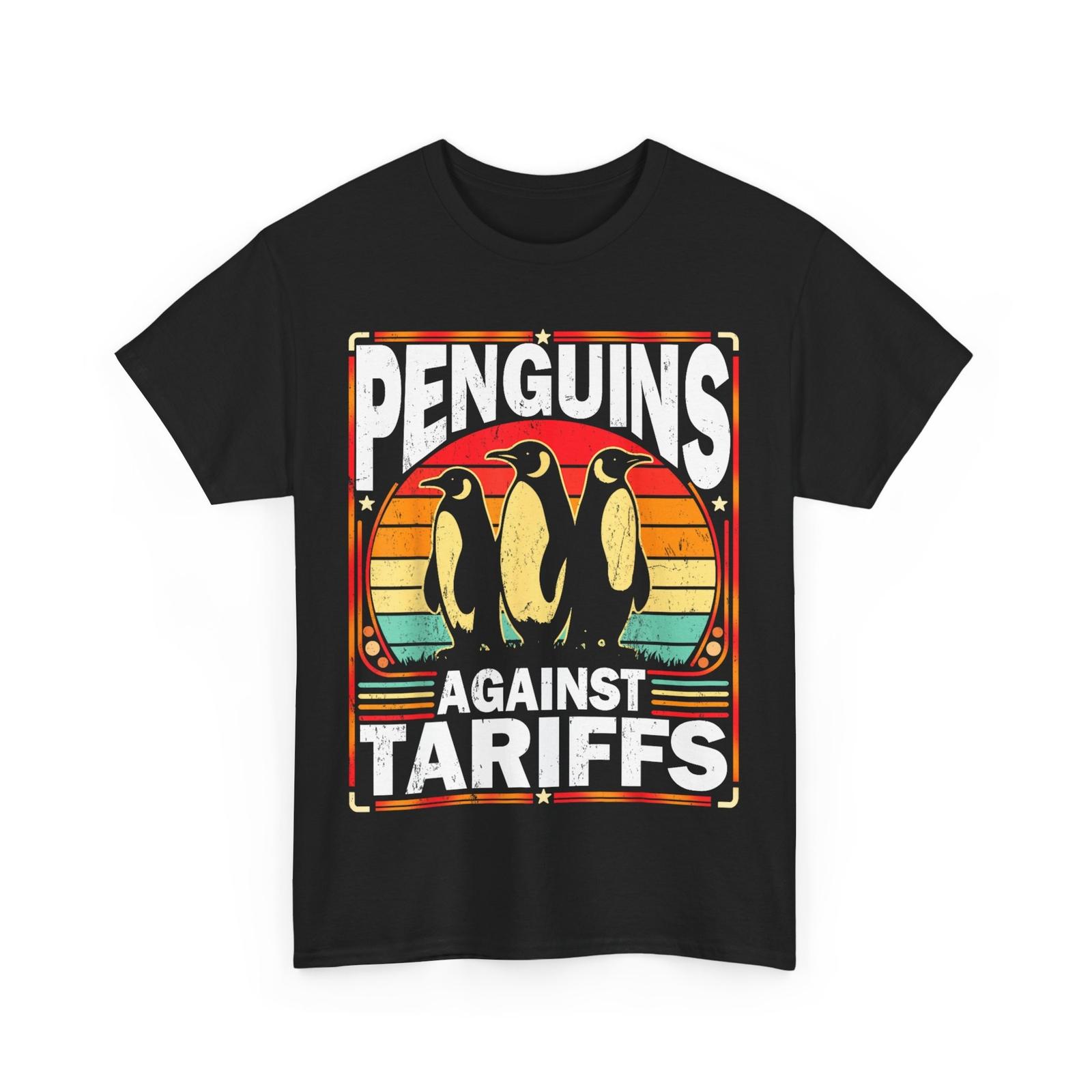 Футболка Penguin Anti Tariffs, Футболка Penguins Against Tariffs в винтажном стиле XL