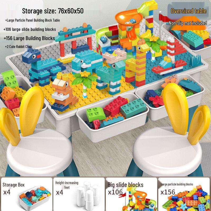 2026 New Model: Children's Educational Building Block Table, Multifunctional Puzzle Game for Ages 3-6