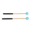 1 Pair Percussion Mallet Rubber and Maple Multifunctional Tongue Drum Mallet for Concert Blue