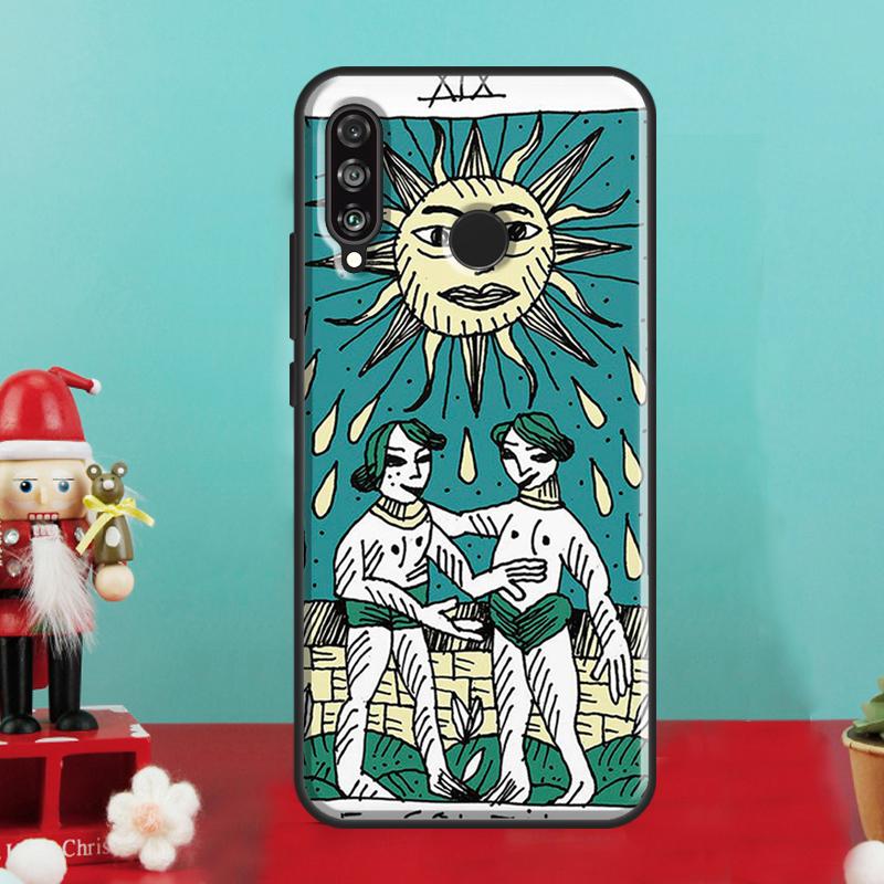 The SUN Tarot card For Huawei Nova 5T 10 9 SE 12s 11i 12i Y91 Y90 Y60 Y70 Y72 Y61 P20 P30 P40 Lite P60 Pro Case