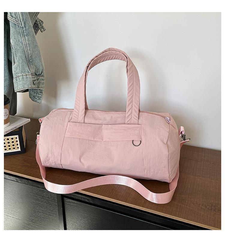 

Women Fashi Top Handle Bag Comfortable and Versatile Texture Shoulder Bag Large Capacity Casual Sports Gym Travel Pillow Bag