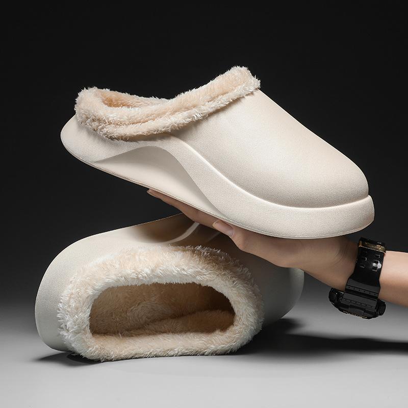 Fashion Winter Men Slippers Soft Flax Simple Cute Warm Home Men Women House Floor Indoor Slides Fur Shoes Room Flat