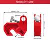 Manual Install Circuit Breaker Lock High Strength Circuit Breaker Lockout For Industrial Energy Isolation Safety