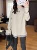 Chic Lace Long Sleeve Slimming T-Shirt - Plus Size Women’s Autumn/Winter Fashion