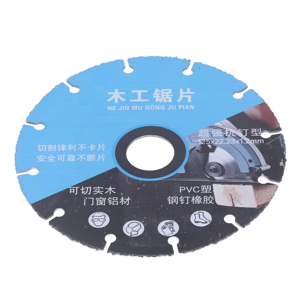 5in Woodworking Saw Blade Efficient Chip Removal High Manganese Steel Circular Cutting Blade for