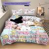 3pcs Sanrio Baby Pochacco Quilt Cover Set - Soft and Cozy Bedroom, Guest Room and Dorm Decorative Bedding 3-Piece Set 1 Quilt Cover + 2 Pillow Sh