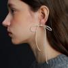Great Pearl Ribbon Earrings (L233MER040)