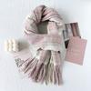 Women Vintage Plaid Thick Warm Long Winter Imitated Cashmere Neck Scarf