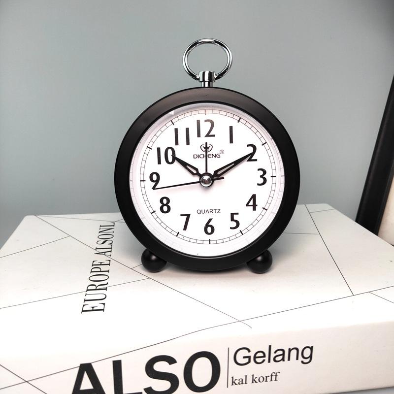 New Macaron Alarm Clock Office and Home Simple Round Alarm Clock Student Watch Small Gift
