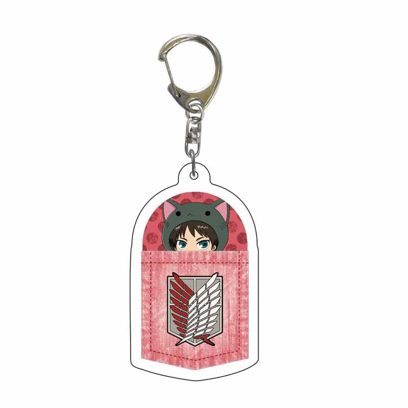 Attack On Titan Anime Acrylic Keychain Pendant - Creative Jewelry Gift
