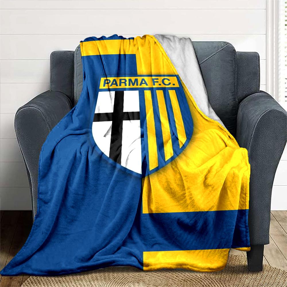 Parma F.C Druck Flanelldecke Hohe Qualität Warm Gemütlich Decke für Alle Jahreszeiten Perfekt für Geschenke Heimdekoration