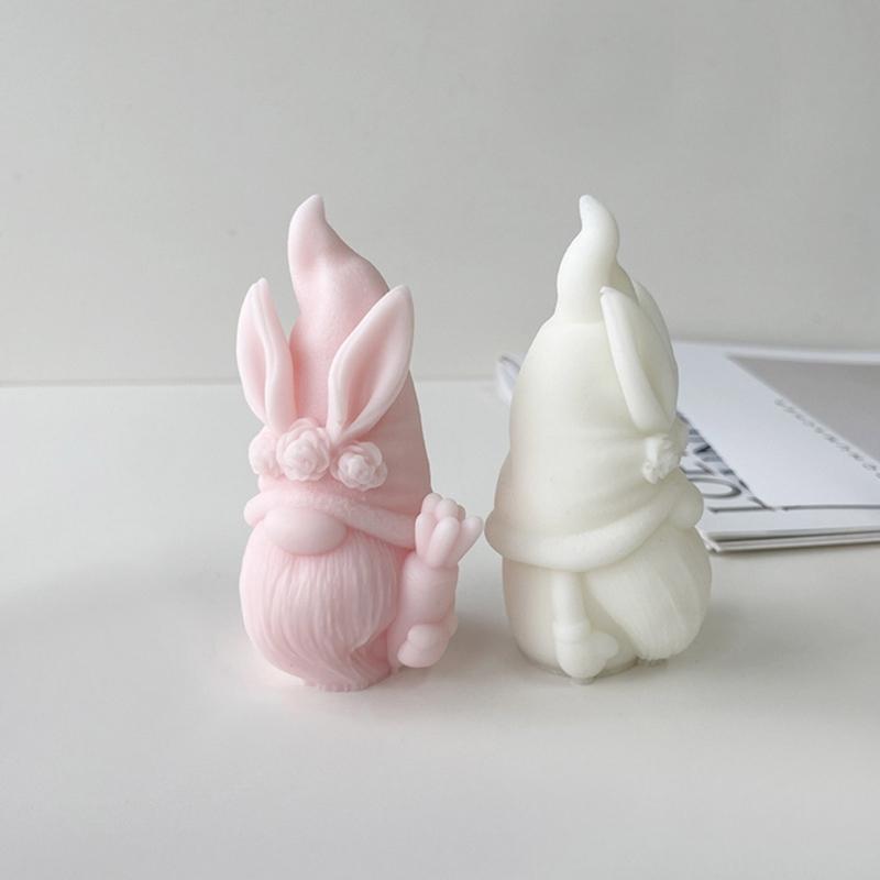 Silicone Gnome Mold Cute Aromatherapy Candle Mold Epoxy Dwarf Plaster Mold for DIY Soap Present Candle Making Molds